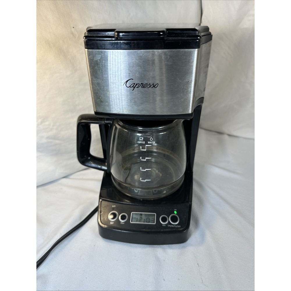 Capresso 5Cup Mini Drip Coffee Maker,Black